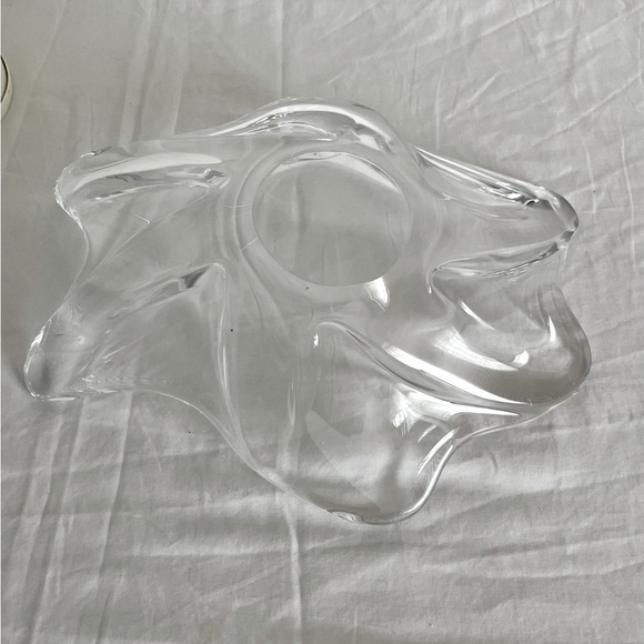 Daum France Vintage Signed Clear Crystal Glass Dish 12”x 10”x3” - Picture 7 of 14